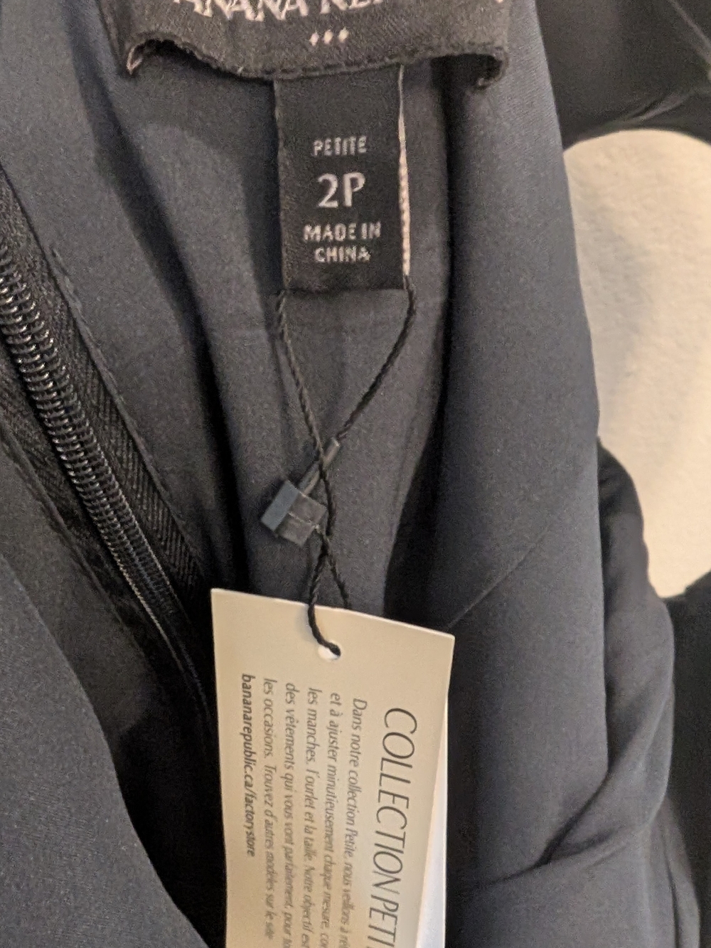 NWT Banana Republic Charcoal Gray Plaid Midi Dress - Picture 2 of 4